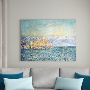 HAUS AM MEER Holzbild The Old Fort in Antibes von Claude Monet