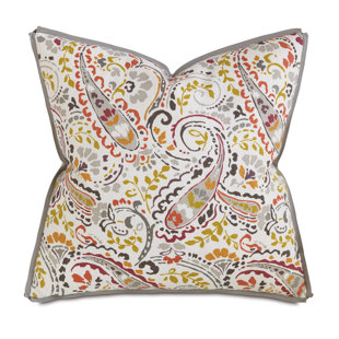 THOM FILICIA HOME COLLECTION BY EASTERN ACCENTS Wainscott Paisley Linen Throw Pillow