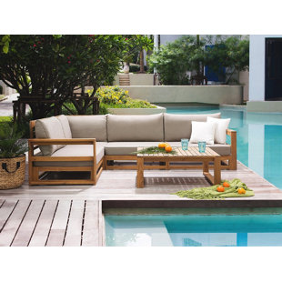 ZIPCODE DESIGN Barnard Wicker 4 - Person Garden Lounge Set with Cushions