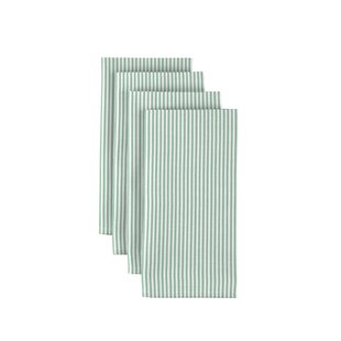 FABRIC TEXTILE PRODUCTS, INC. Polyester Striped Square Napkin (Set of 12)