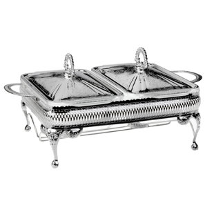 CORBELL SILVER COMPANY Double Casserole
