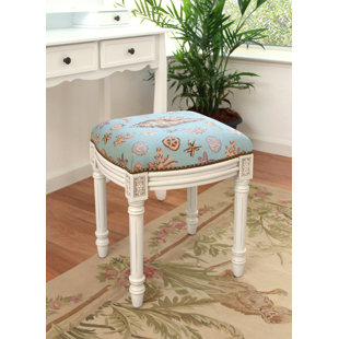 123 CREATIONS Solid Wood Accent Stool