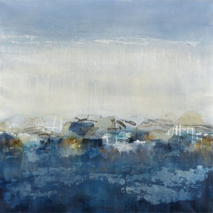 JHR ART Seaside Night by Jennifer Hollack Raboin - Painting on Canvas