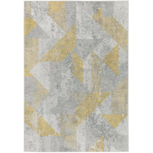 ISABELLINE Aileen Flatweave Yellow/Grey/White Rug
