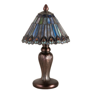 MEYDA LIGHTING Meyda Tiffany & Stained Glass Metal Table Lamp