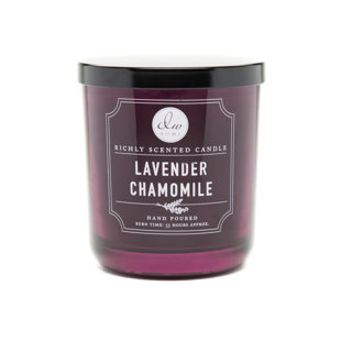 DWHOME Signature Lavender Chamomile Scented Jar Candle