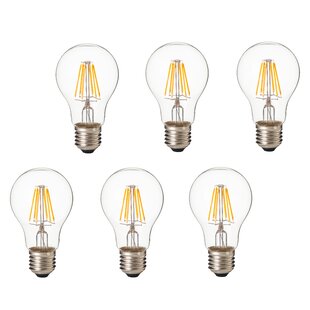 ARTIVA USA 75 Watt Equivalent A19 E26/Medium (Standard) Dimmable 3000K LED Bulb (Set of 6)