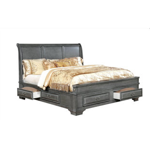 CANORA GREY Aimara Sleigh Storage Bed