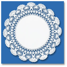 HOFFMASTER® 10" Round Cambridge Lace Doilies in White