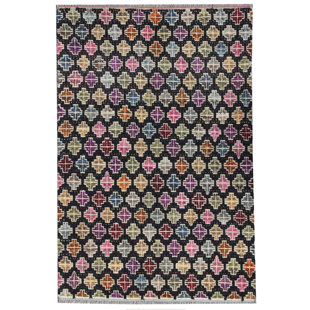 LATITUDE VIVE Kopstal Hand Woven Hand Knotted 199cm X 138cm Green/Red/Brown Area Rug