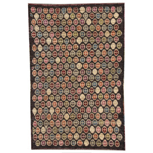 LATITUDE VIVE Kowloon Hand Woven Hand Knotted 216cm X 144cm Green/Red/Brown Area Rug