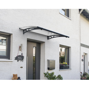 Canopia By Palram 150.5cm W x 91.5cm D Glass Clear Cover Retractable Door / Window Awning