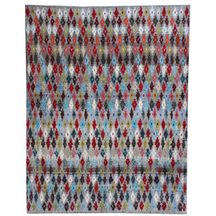 LATITUDE VIVE Næstved Ikat Hand Woven Hand Knotted 234cm X 289cm Area Rug