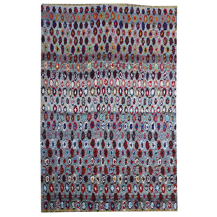 LATITUDE VIVE Lamasar Geometric Hand Woven Hand Knotted 185cm X 282cm Area Rug