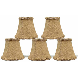 BAY ISLE HOME™ 4.5'' H Burlap Bell Lamp Shade (Set of 5)