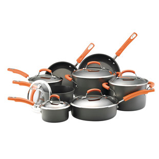 RACHEL RAY Rachael Ray 14 Piece Hard-Anodized Aluminium Non Stick Cookware Set