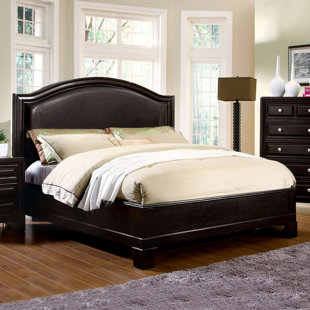 CANORA GREY Sondra Vegan Leather Platform Bed