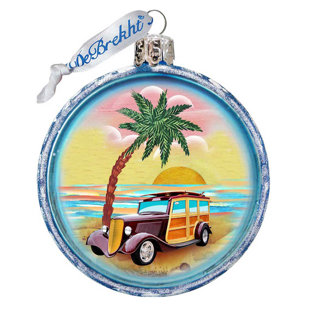 G DEBREKHT Holiday Splendor Glass Holiday Shaped Ornament