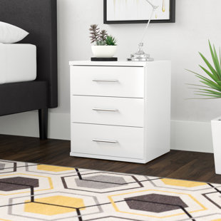 WROUGHT STUDIO Linares 46cm W Manufactured Wood Bedside Table