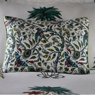 EMMA J SHIPLEY FOR CLARKE & CLARKE Jungle Palms Boudoir PIllowcase Jungle