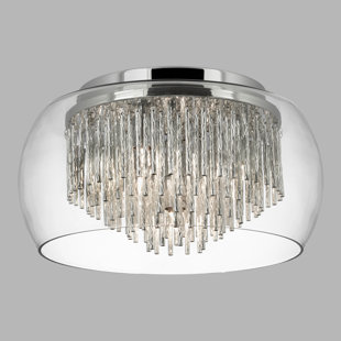 WILLA ARLO INTERIORS Glass Flush Mount