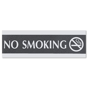 U.S. STAMP & SIGN Headline Sign Century Series Office Sign, No Smoking