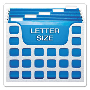 ESSELTE PENDAFLEX CORPORATION Oxford® DecoFlex® Desktop File With Hanging Folder PVC / Vinyl Hanging Files Open
