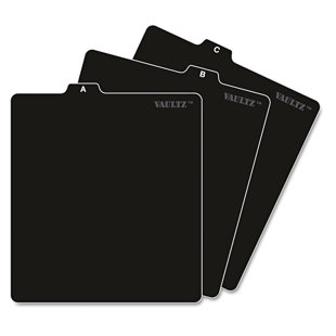 IDEASTREAM PRODUCTS Vaultz™ A-Z CD File Guides Paper Multimedia Filing Open