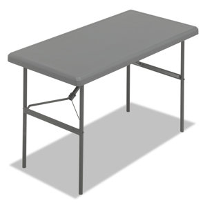 ICEBERG ENTERPRISES Indestruc-Tables Too™ 48'' Plastic Rectangular Portable Folding Table