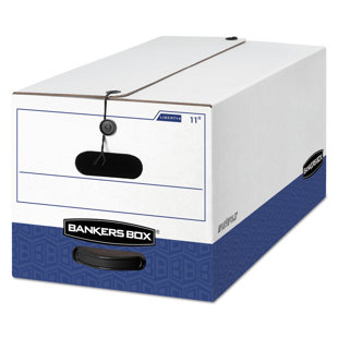 BANKERS BOX® Liberty Max Strength Storage Box, Ltr, 12-1/4 x 24-1/8 x 10-3/4, WE/Blue, 12/Ctn