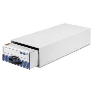 BANKERS BOX® Stor/Drawer Steel Plus File, Wire, 9-1/4 x 23-1/4 x 4-3/8, White/Blue, 12/Ctn