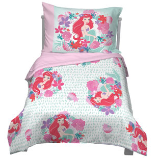 NoJo Disney Ariel Sea Garden 4 Piece Toddler Bedding Set
