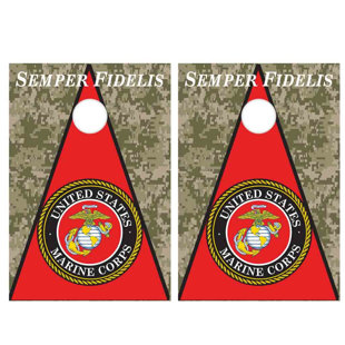 VictoryStore.com Solid Wood Cornhole Set