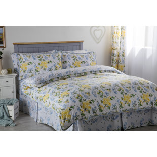 BELLEDORM Arabella Cotton Blend, Polyester Floral Duvet Cover Set with Pillowcases