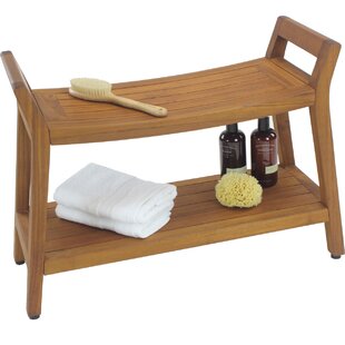 AQUA TEAK Asia Ascend 31'' W Teak Shower Bench