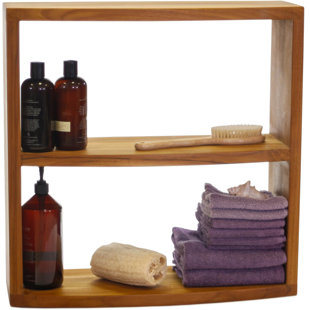 AQUA TEAK Manada Backlesss Wall Mounted Storage Cabinet