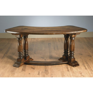 AA IMPORTING Solid Wood Half-Circle Desk