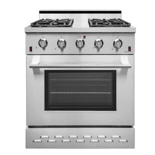 NXR Professional Ranges 30" 4.5 Cubic Feet Gas Free Standing Range