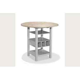AUGUST GROVE® Rosaline Extendable Round Solid Wood Top Dining Table