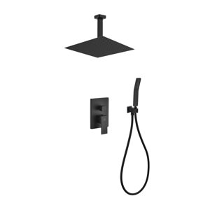 KUBE BATH Aqua Piazza Complete Shower System with Rough in-Valve