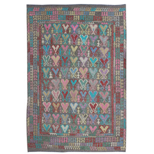 BLOOMSBURY MARKET Presidio Oriental Hand Woven Flatweave 245cm X 347cm Red Area Rug