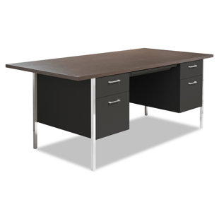 ALERA® Metal Base Computer Desk