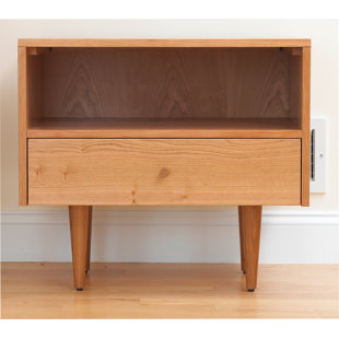 SPECTRA WOOD Asher 1 Drawer Nightstand