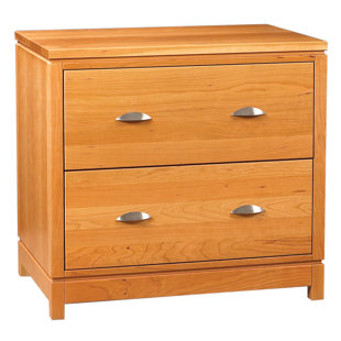 SPECTRA WOOD Franklin 32'' Wide 2 -Drawer Solid Wood File Cabinet