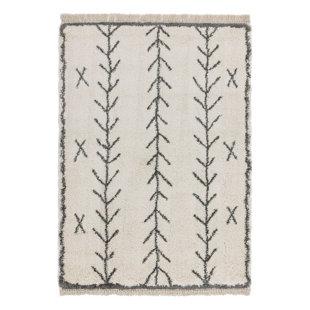 BLOOMSBURY MARKET Pickerel Berber Style Cream Rug