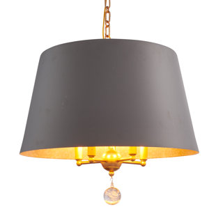 AIDAN GRAY Nolan 1 - Light Gray Single Pendant