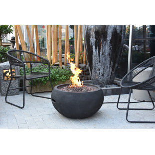 MODENO York Concrete Natural Gas Fire Pit