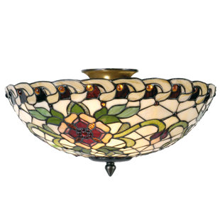 ROSALIND WHEELER Rehoboth Glass Flush Mount