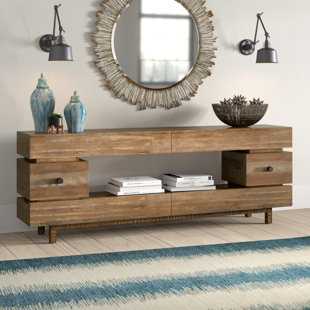 WADE LOGAN® Ashtun 80'' Solid Wood Console Table