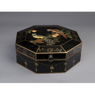 AA IMPORTING Parrots Octagonal Decorative Box